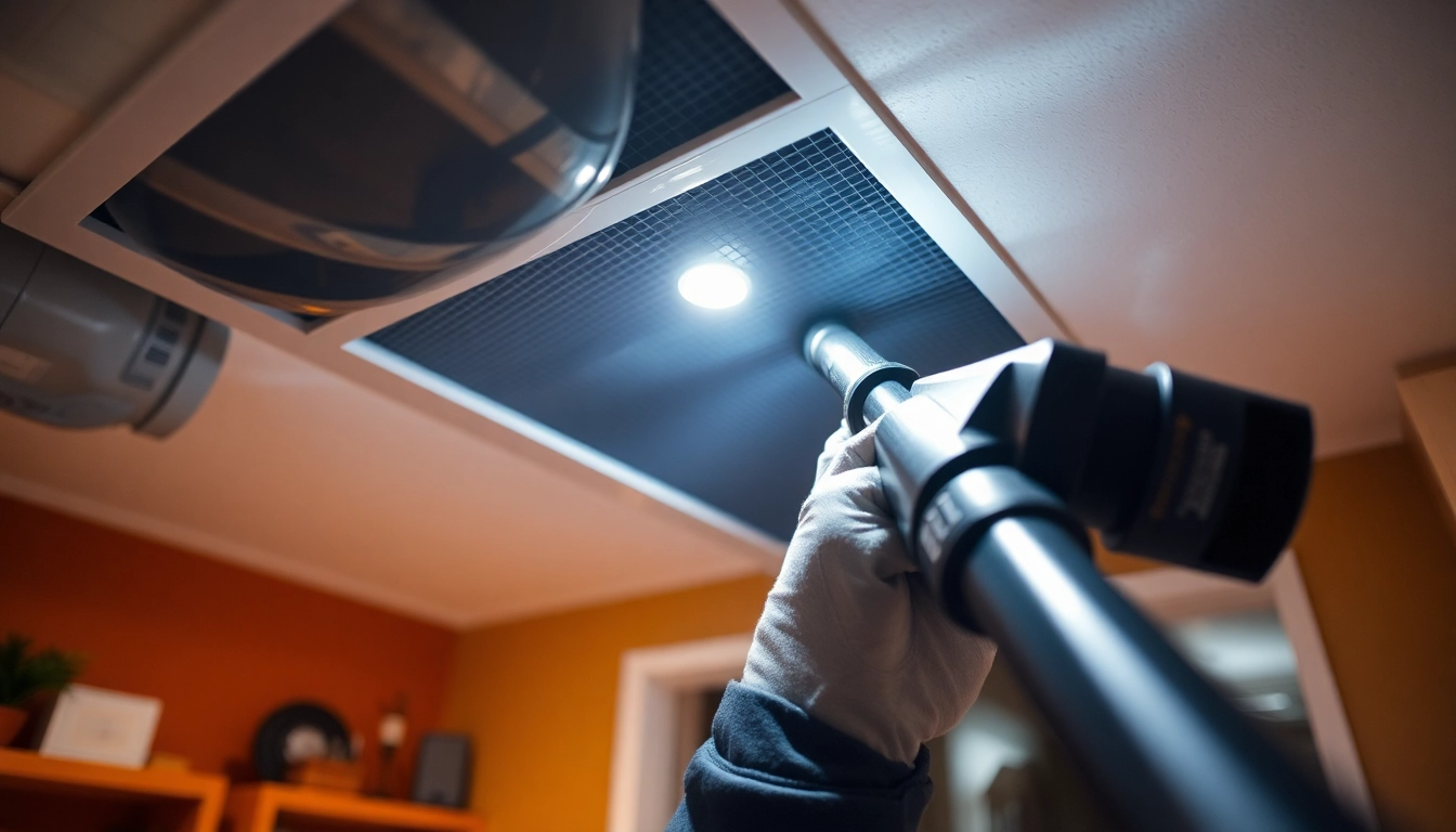 Efficient air duct cleaning service in Salt Lake City enhancing indoor air quality.