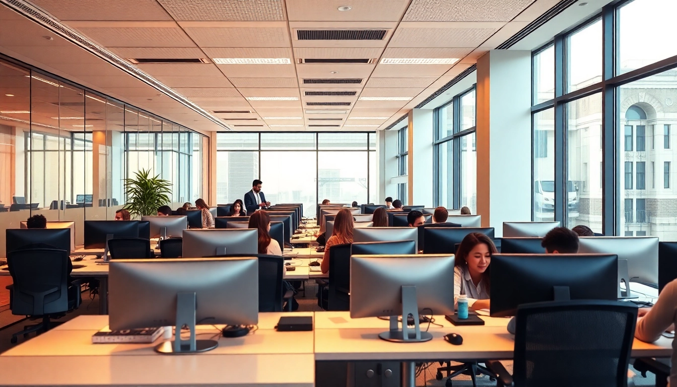 Engaged agents at a Tijuana call center providing exceptional customer support.