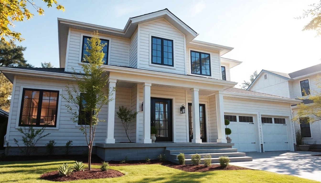 Refreshing exterior renovations featuring modern siding and vibrant landscaping enhancing curb appeal.