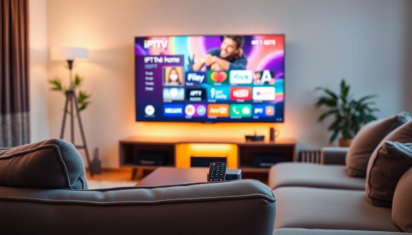 Experience seamless abonnement iptv streaming on a sleek smart TV with vibrant channel options.