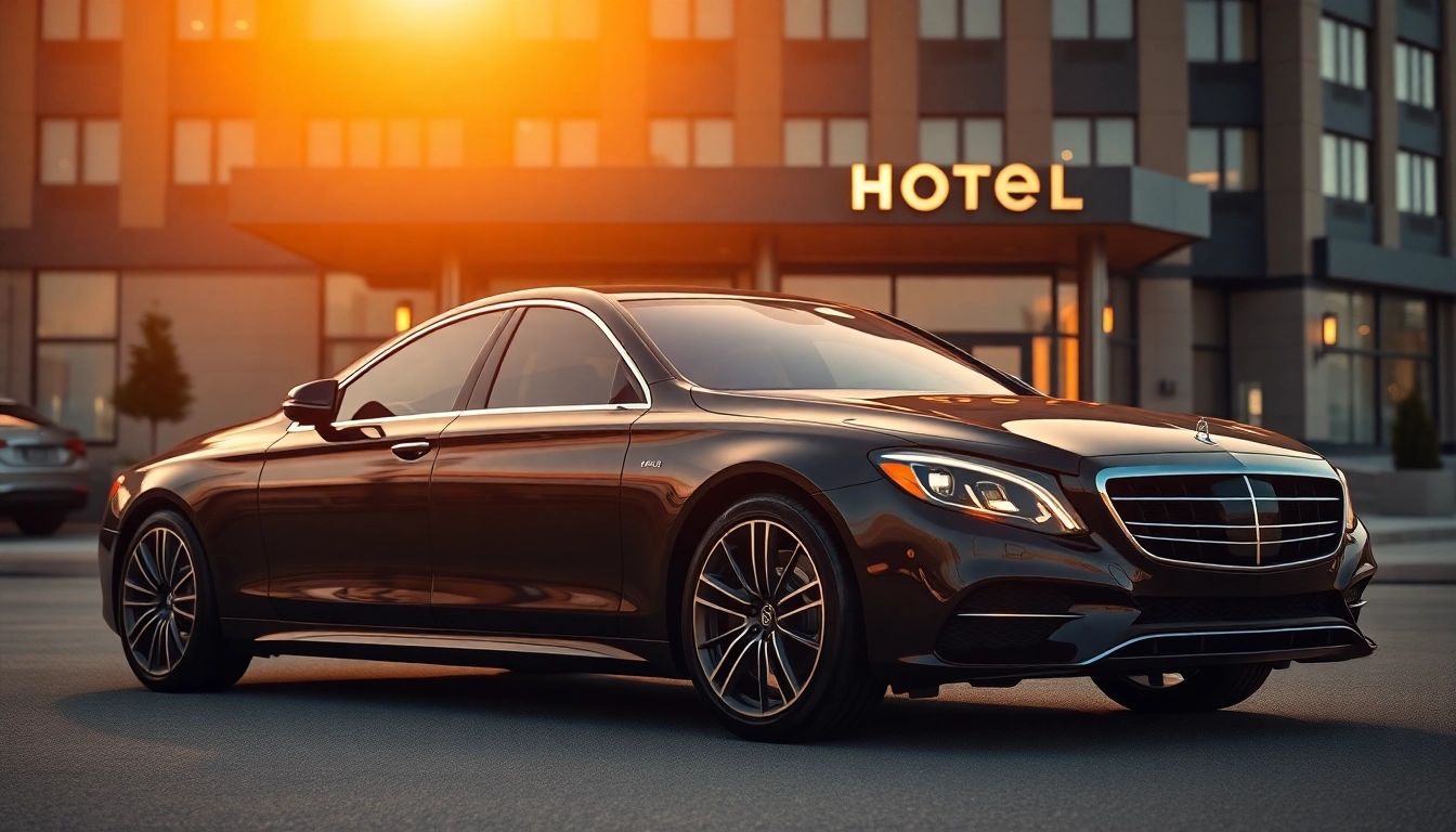 Experience premium professional chauffeur service Anchorage with a luxury black sedan at your doorstep.