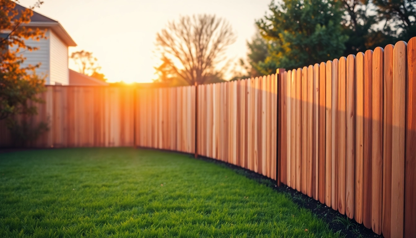 Enhance your property with professional fencing Manchester, showcasing a beautiful wooden fence installation.