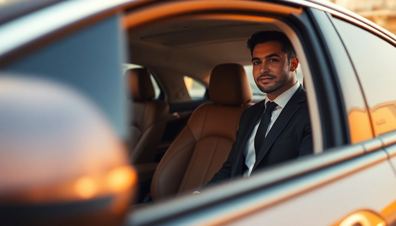 Professional hire car with driver Messina ready for your journey.