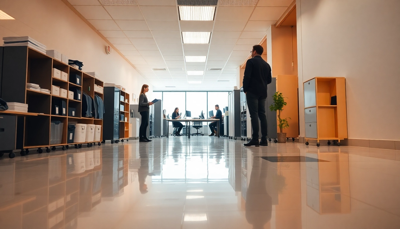 Experience the benefits of Jacksonville commercial cleaning with a spotless office environment seen here.