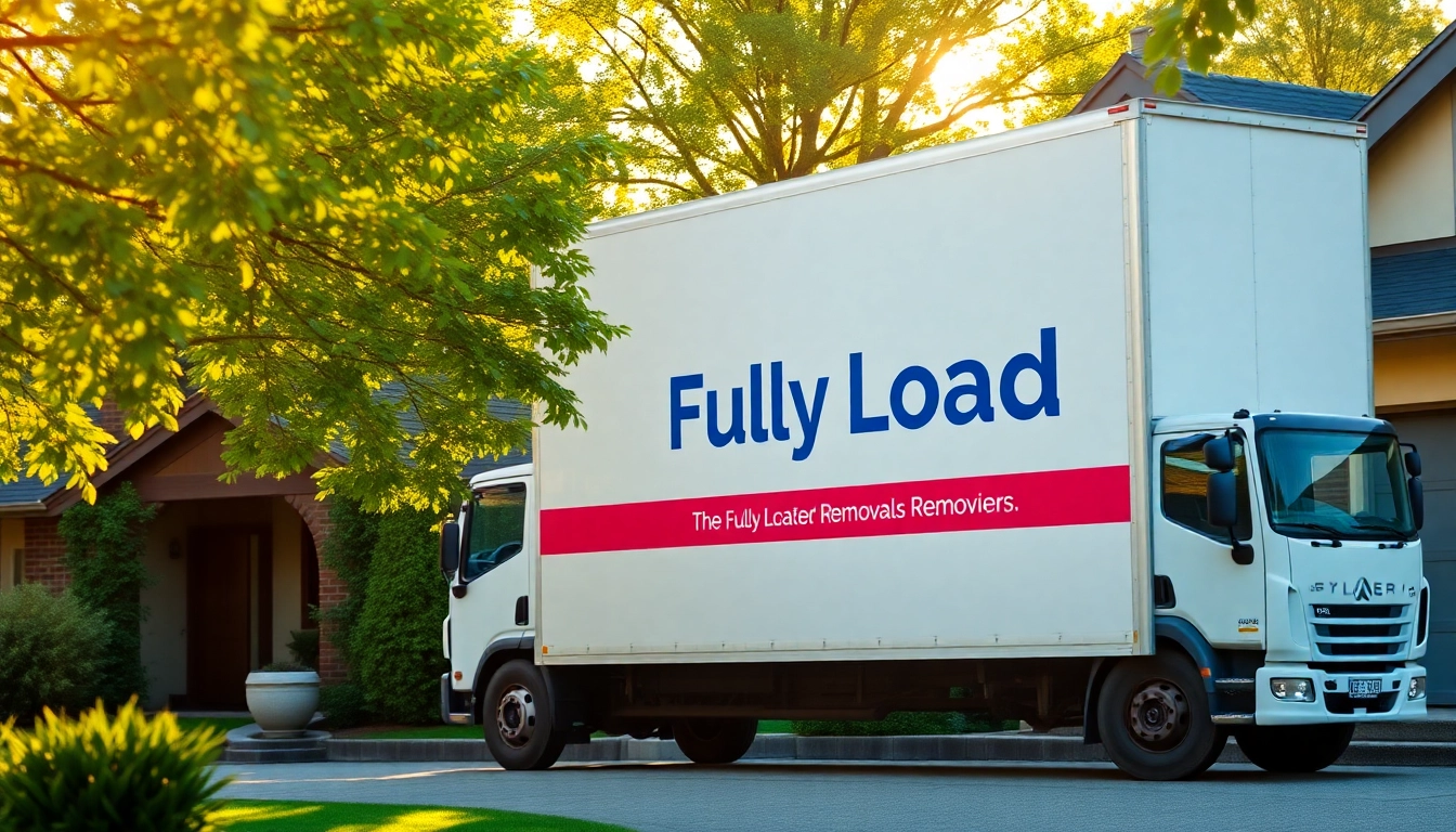 Experience professional service with Fully Loaded Removals, showcasing a branded truck ready for your move.