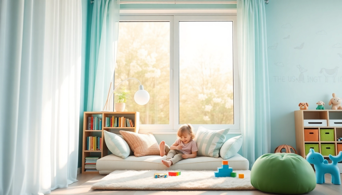 Creating an ADHD-safe space with a cozy reading nook and calming colors.