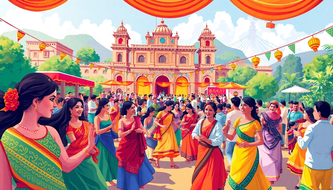 Cultural festival showcasing diverse traditions, highlighting the essence of Culture through dance and art.
