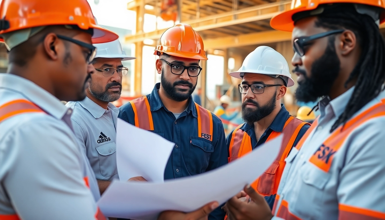 Southern California contractors association collaborating on a construction site