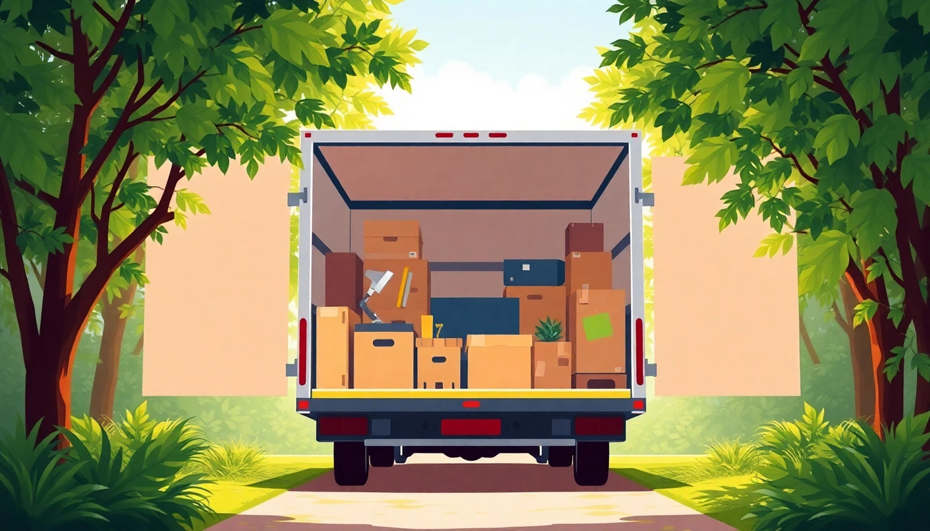 Efficiently packed moving truck by Umzugsfirma Erlangen showcasing organized furniture and boxes.
