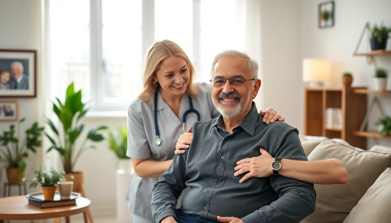 Engaged senior caregivers in Austin TX providing compassionate in-home support to elderly clients.