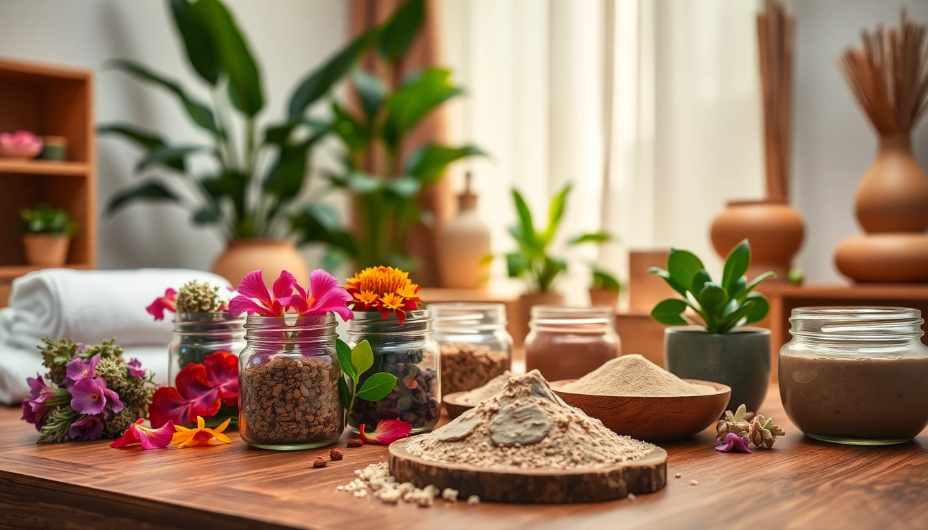 Appliquer le masque tebrima avec des herbes naturelles pour une peau revitalisée.
