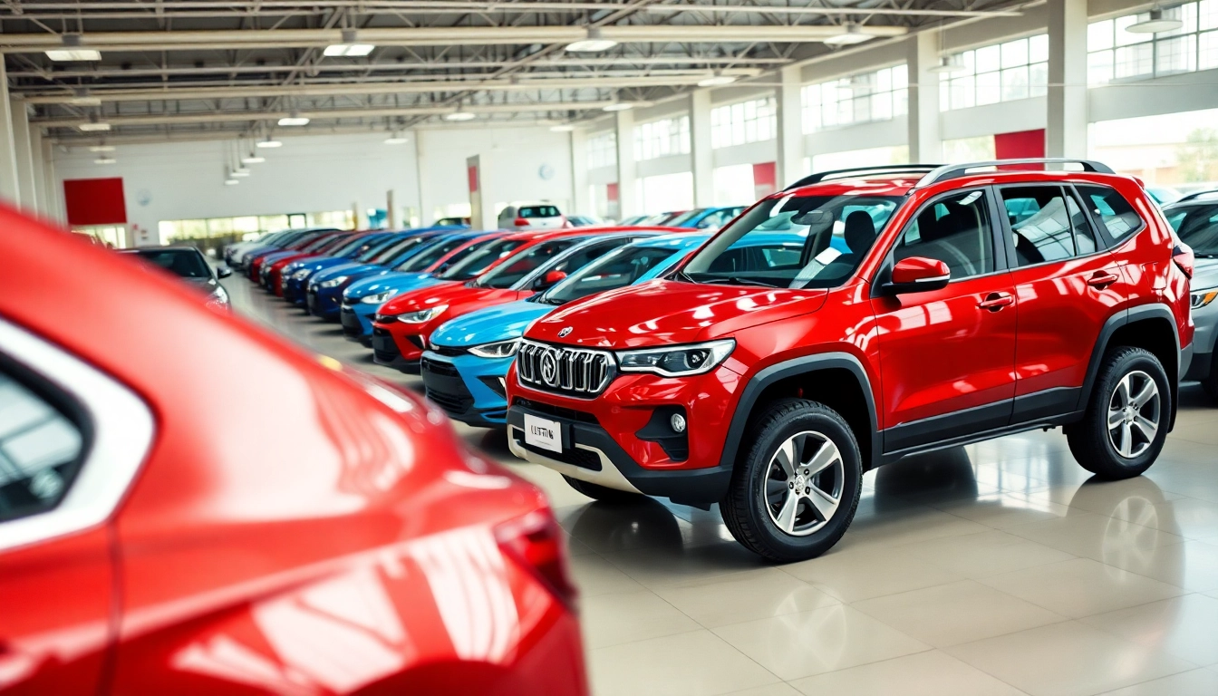 Find Used Vehicles among a variety of high-quality cars in a well-lit dealership.