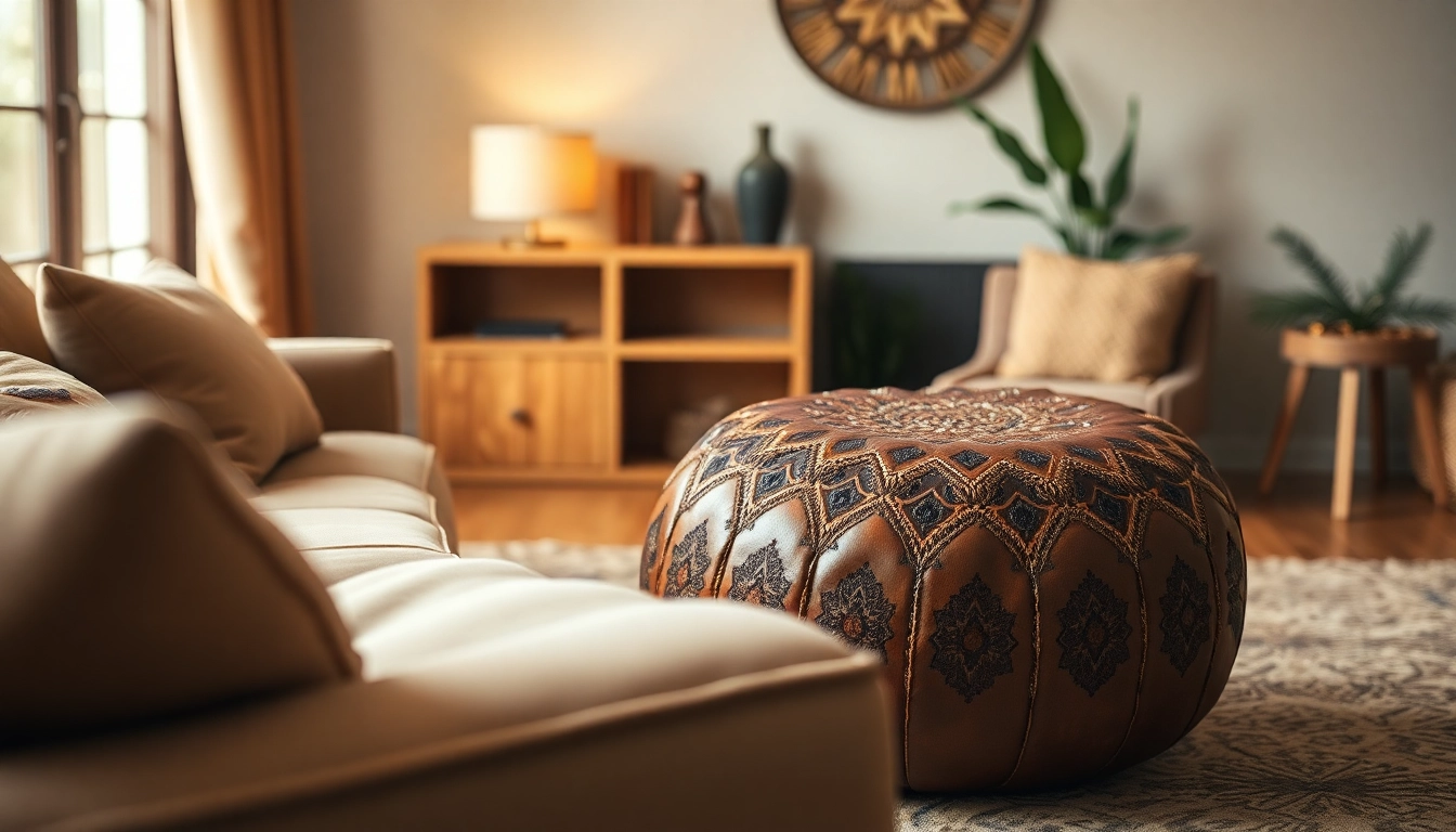 Shop unique, handcrafted Moroccan leather poufs and ottomans at http://labboho.com/collections/leather-poufs-ottomans to elevate your interior design.
