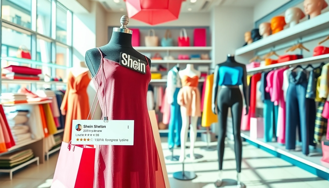 Read customer shein reviews and complaints about quality and sizing in a trendy boutique scene.