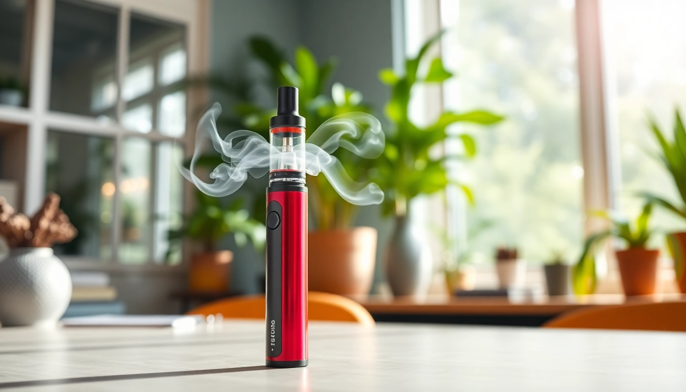 Enhance your wellness routine with a vibrant B12 vape pen amidst a calming workspace.