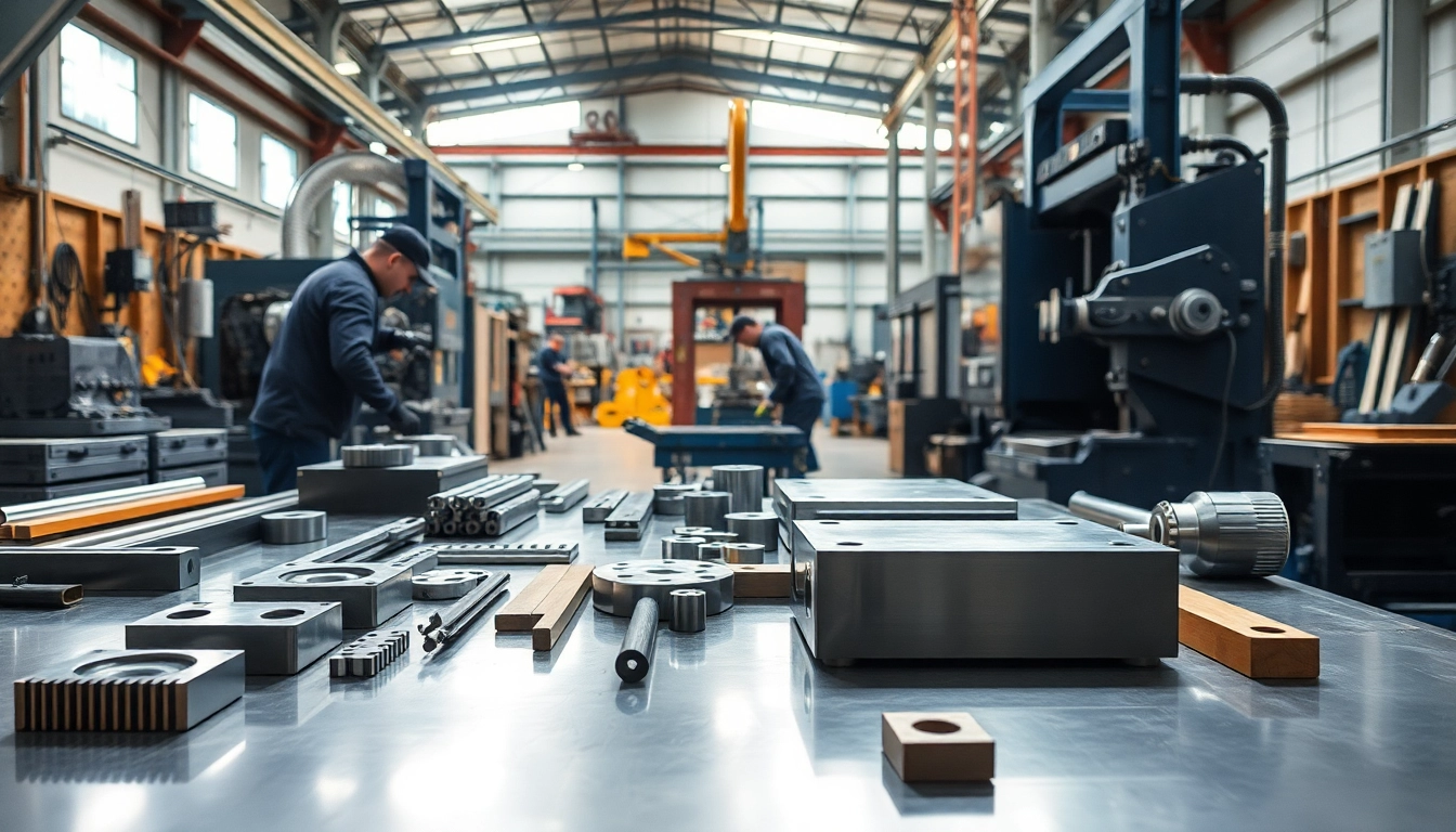 Skilled craftsmen at a metal manufacturer Edmonton, demonstrating advanced fabrication techniques in a modern workshop.