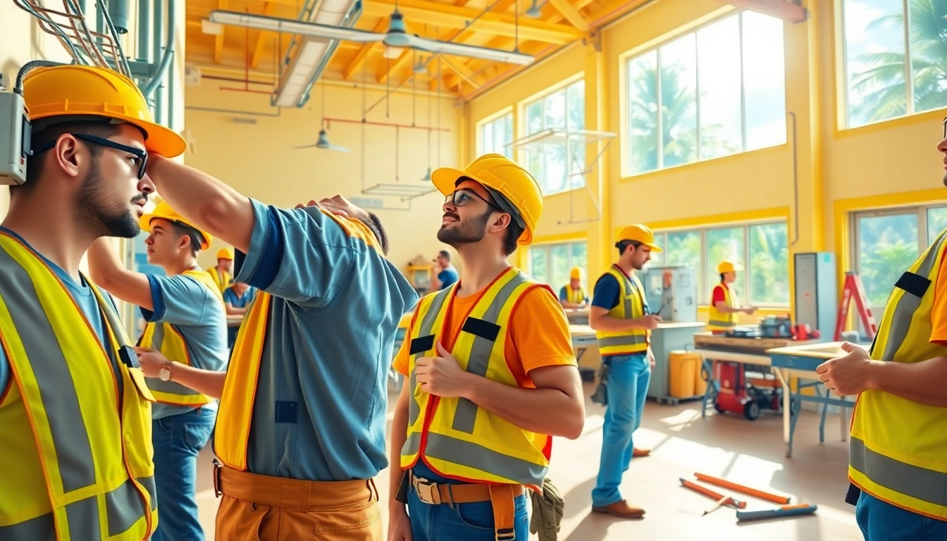 Trade schools in Hawaii showcase students practicing skills in hands-on training environments.