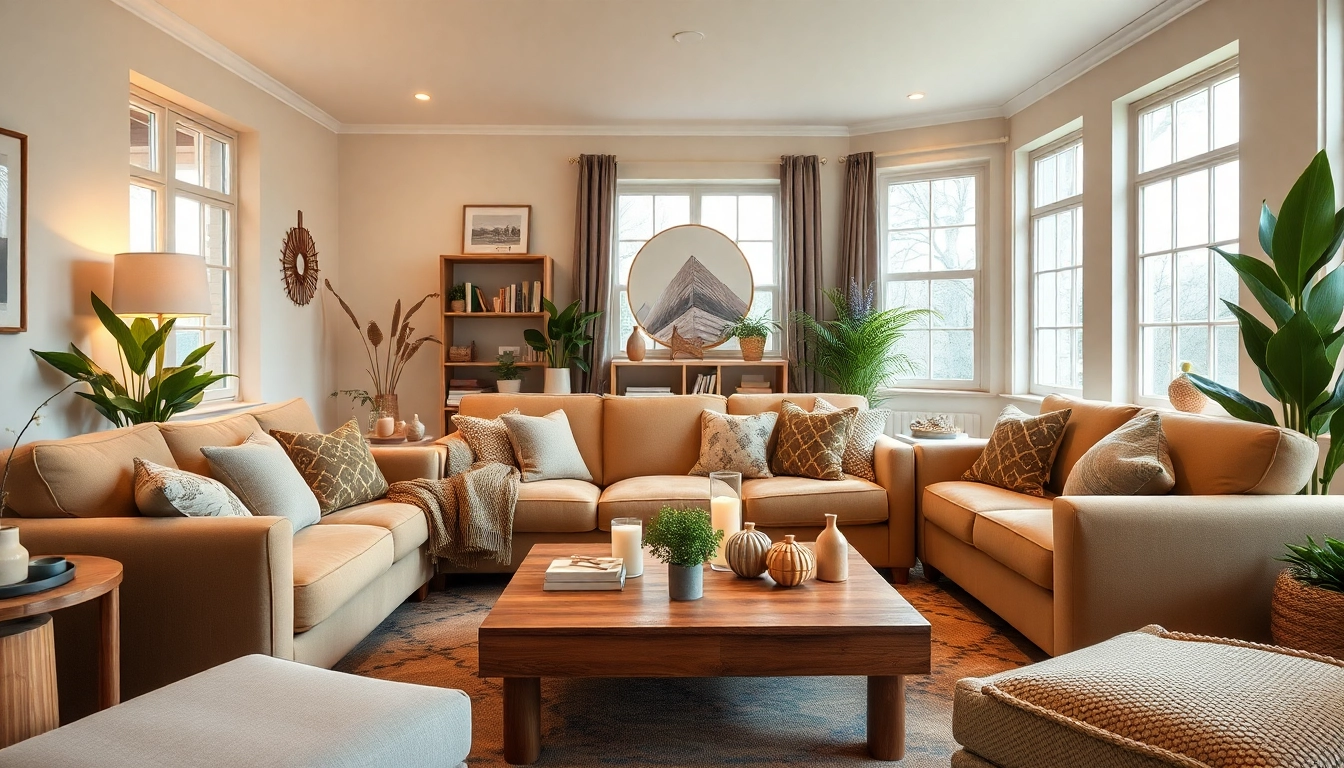 Creëer een warm interieur voor een fijn voor thuis gevoel met een gezellige woonkamer.