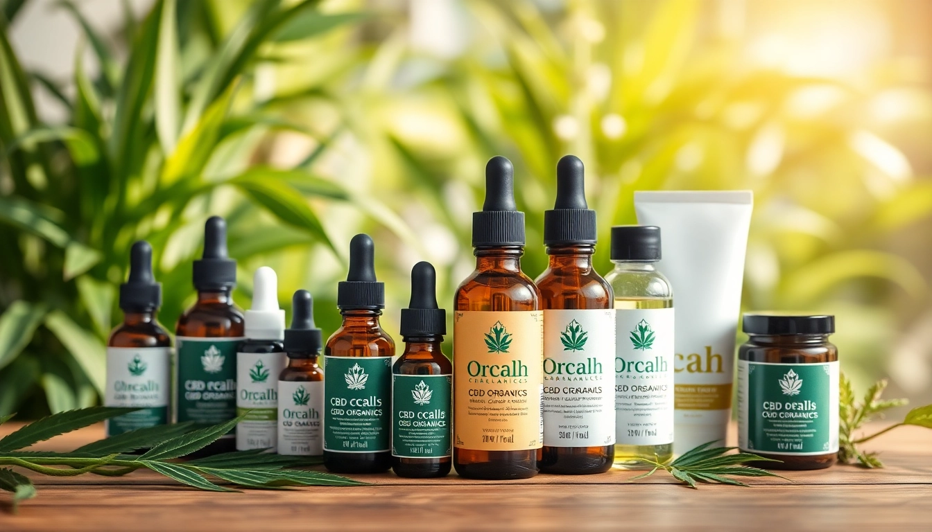 Showcasing cbd organics products arranged aesthetically to highlight their natural ingredients and benefits.