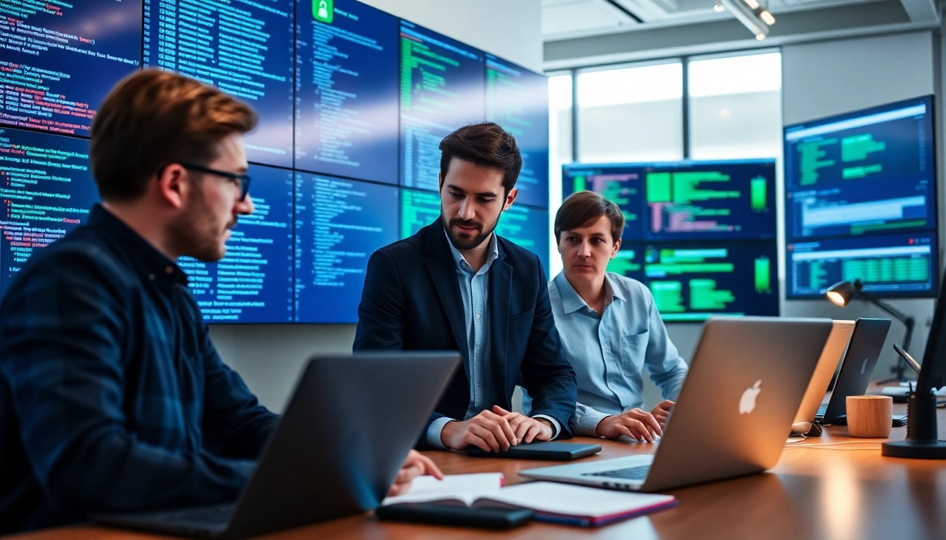 Aktive pentesting-Analysen in einem modernen Büro mit Fachleuten und digitalen Sicherheitsdaten.