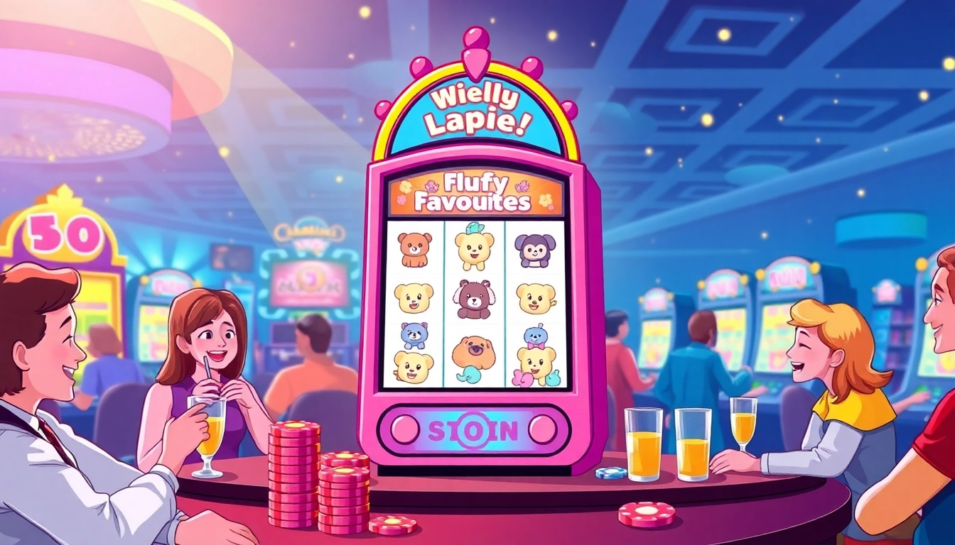 Play Fluffy favourites slots not on gamstop at a vibrant casino with engaging atmosphere.