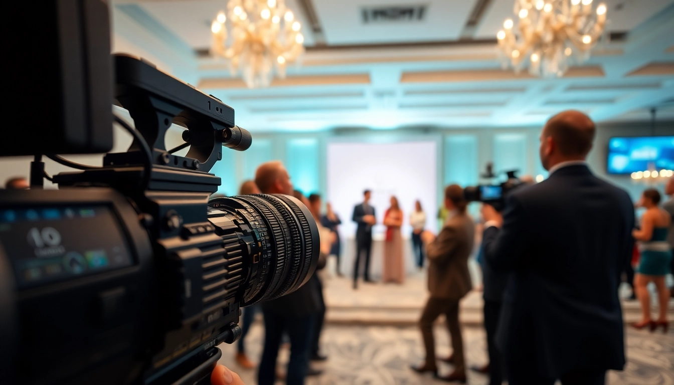 Capture of Miami Corporate Event Videography Photography showcasing professional videographers at work.