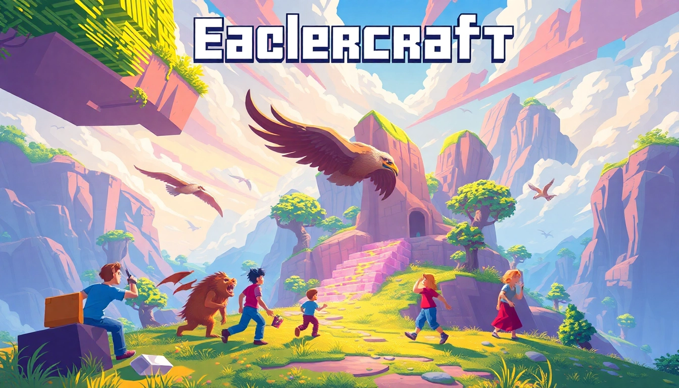 Discover vibrant Eaglercraft servers with engaging landscapes and lively gameplay among players.
