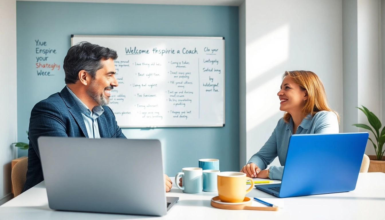 Business coach near me providing personalized strategies and advice in a modern office.