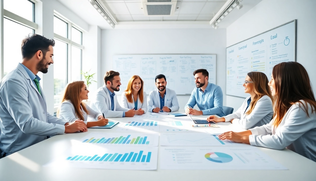 Enhance dental marketing strategies through collaborative sessions in a bright office.