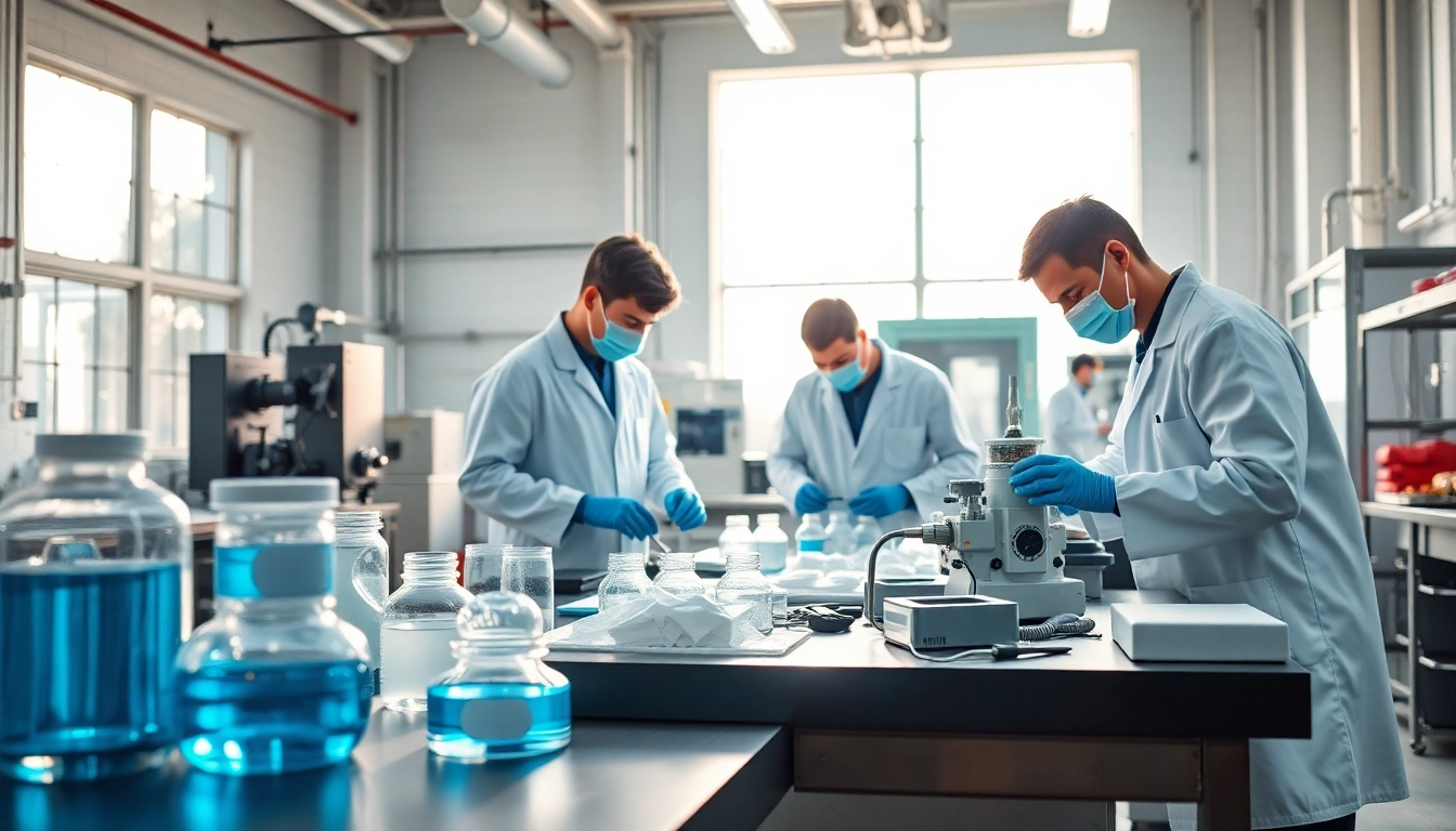 Technicians applying infusion resins in a professional composite manufacturing setting.
