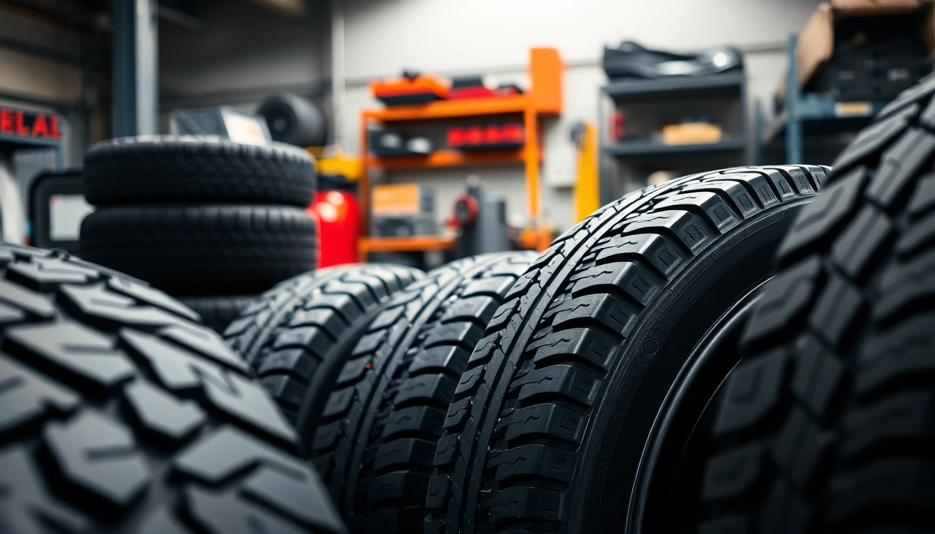 Showcasing General tires in a professional setting highlighting their rugged design and durability.