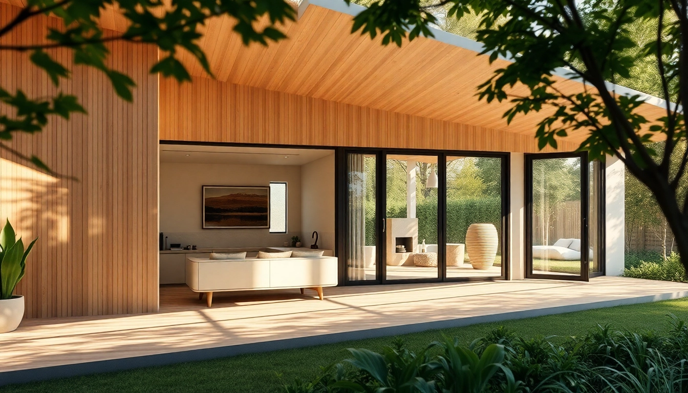 View a stunning SIP house for sale featuring eco-friendly architecture and lush landscaping.