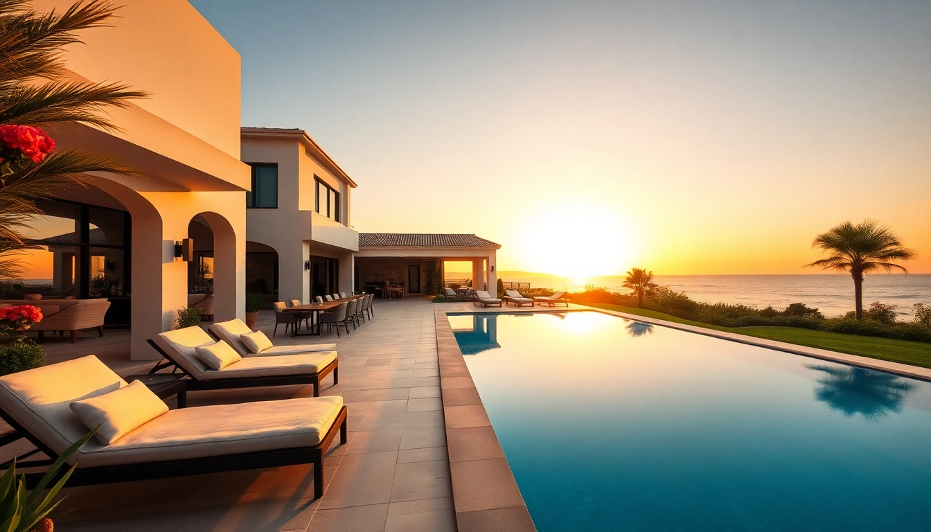 Showcasing Villa management services at a luxurious property with a stunning outdoor area.