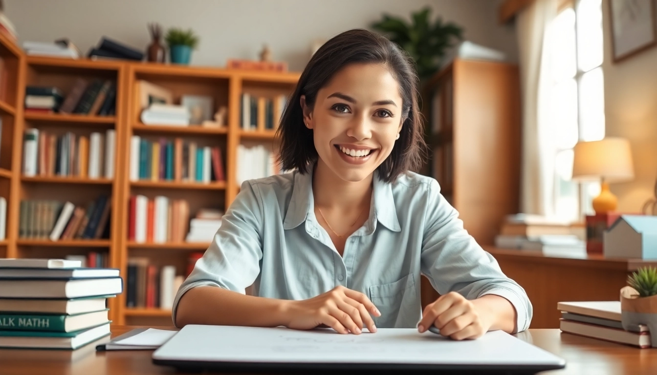 Online math tutor providing engaging lessons in a virtual classroom environment.