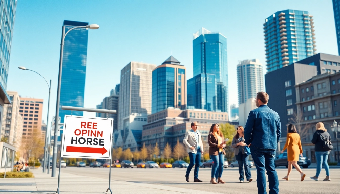 Visual representation of Calgary Real Estate Market Stats featuring engaging urban skyline and potential buyers.