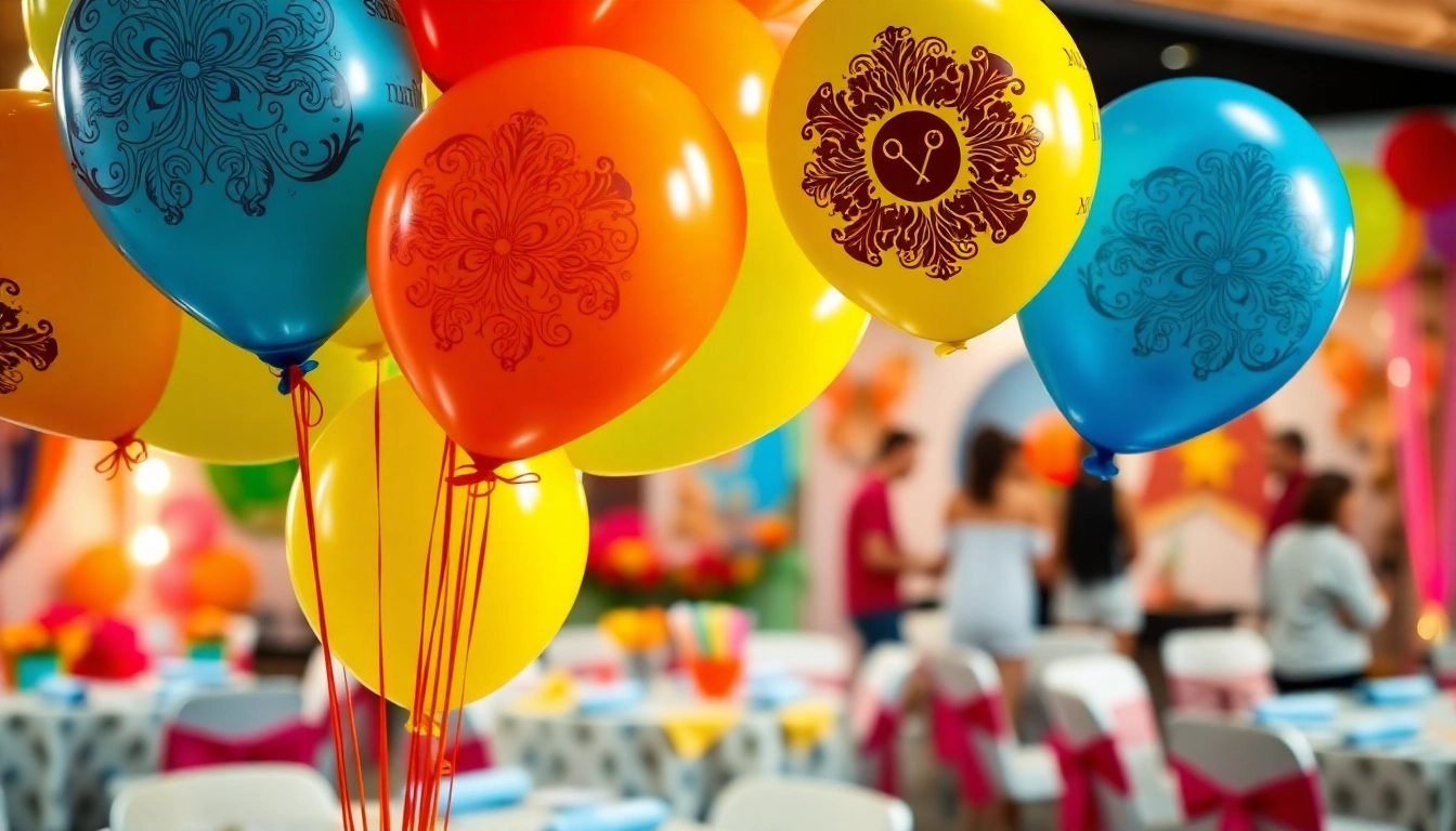 Customize vibrant print balloons to enhance any festive occasion with unique designs.