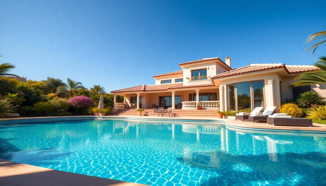 Enhance your villa management with this luxurious villa featuring lush surroundings and a serene atmosphere.
