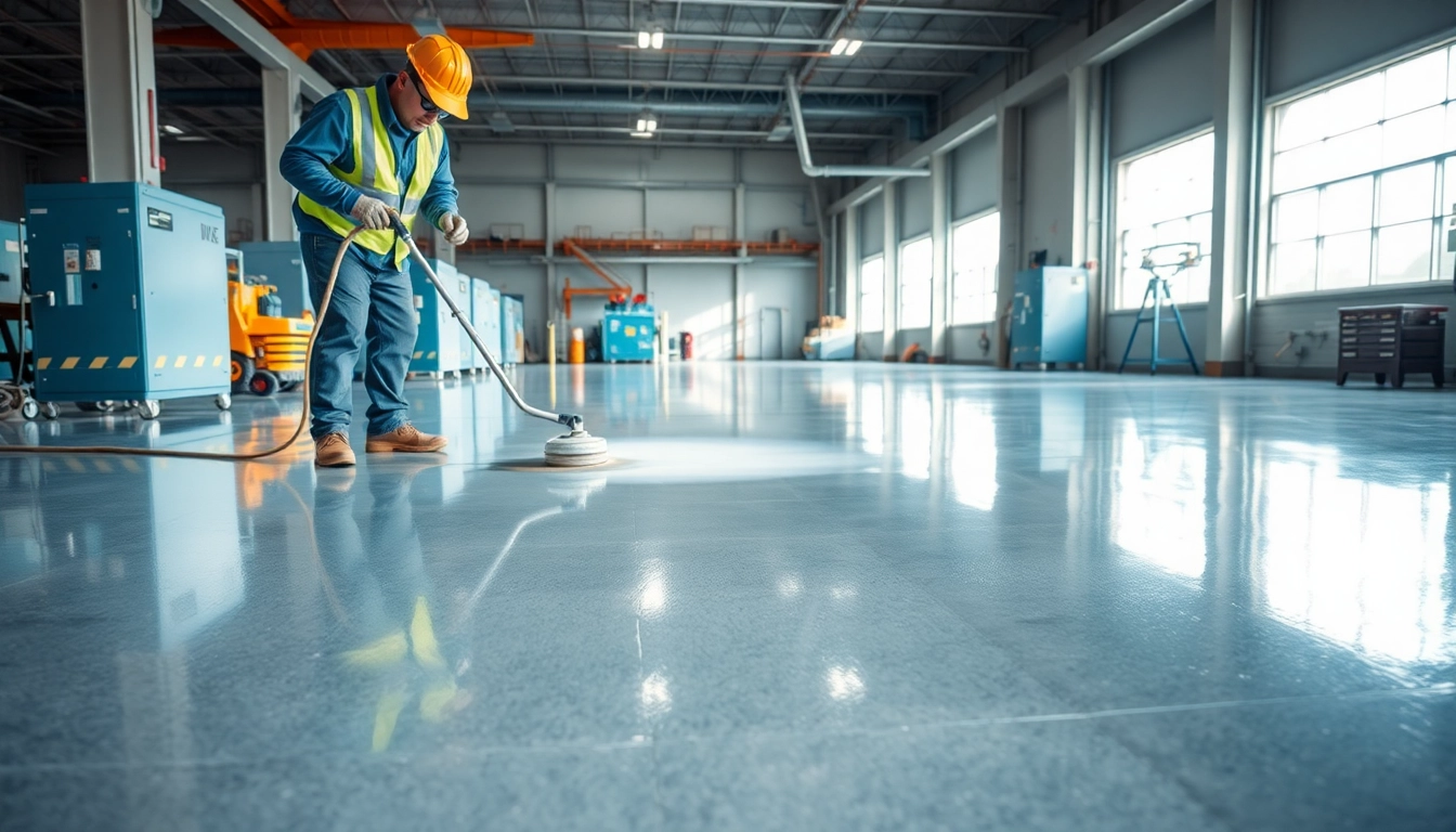 Enhance your space with Concrete Coatings Minneapolis by showcasing a professional application process.