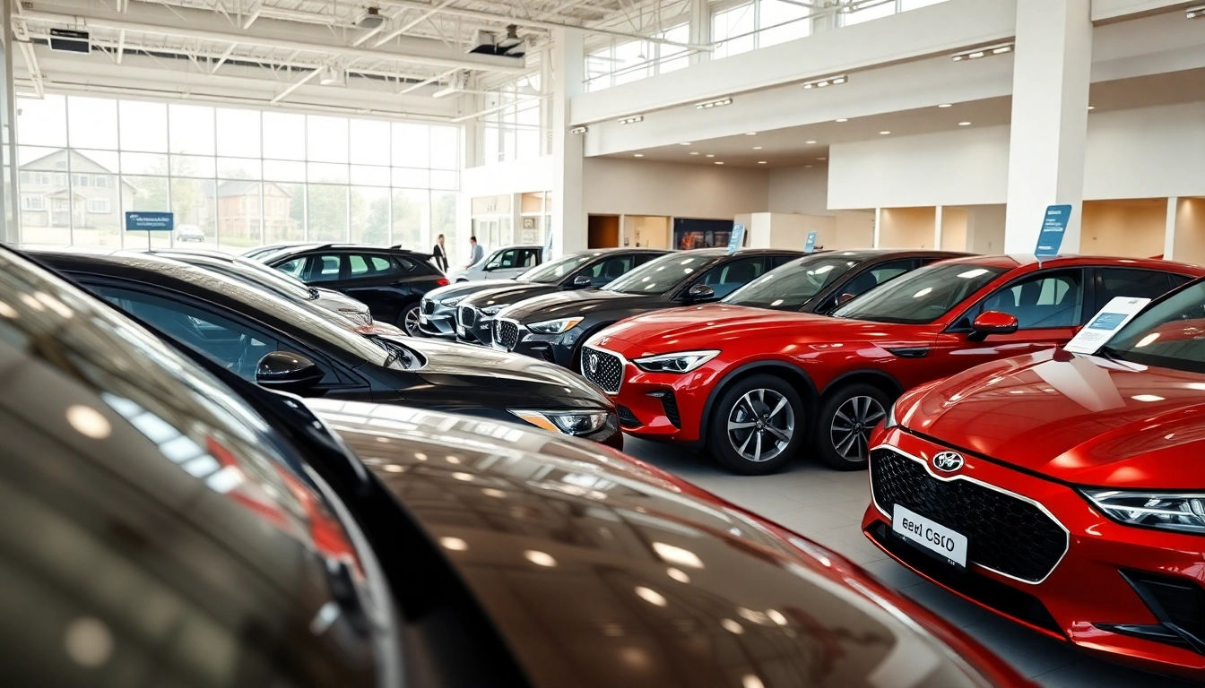 Găsește masini de vanzare de la dealeri auto profesioniști într-un showroom modern.