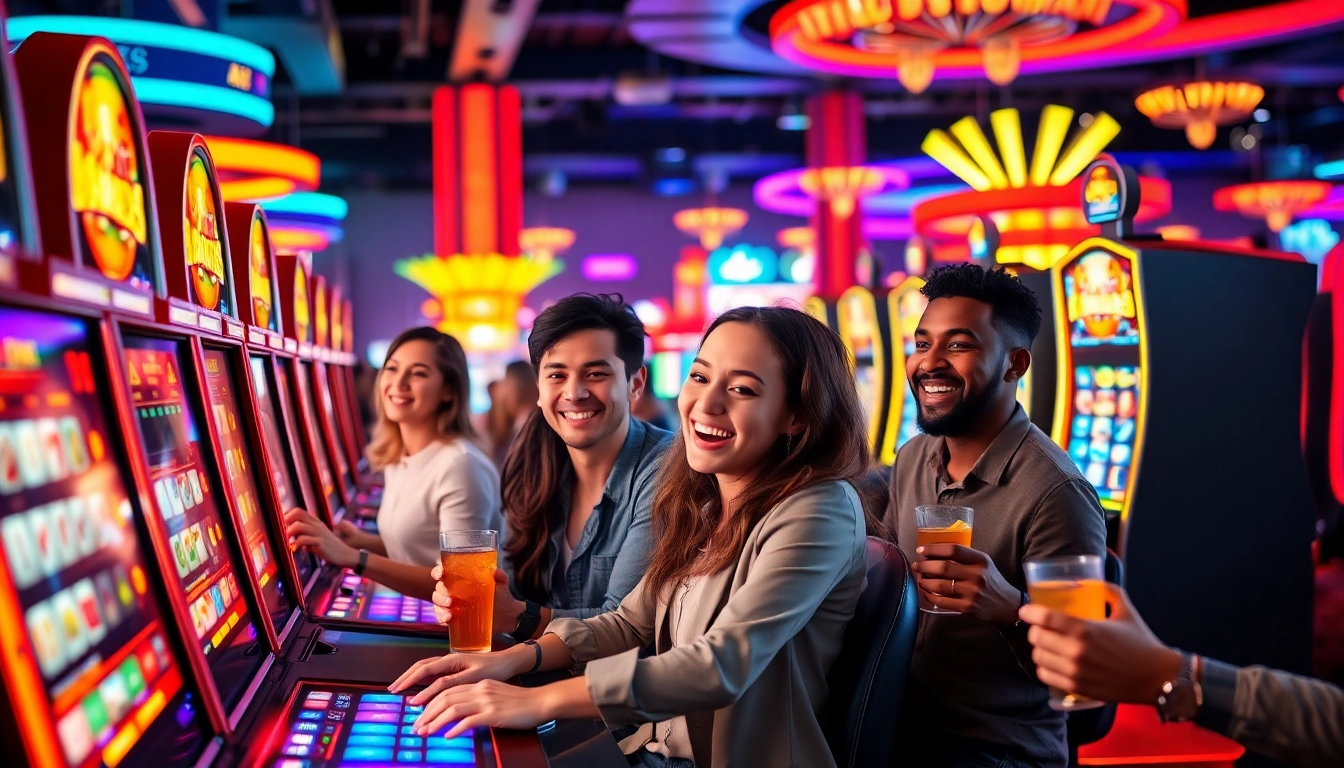 Permainan slot yang menarik di IDR89 dengan pemain antusias dalam suasana ceria.