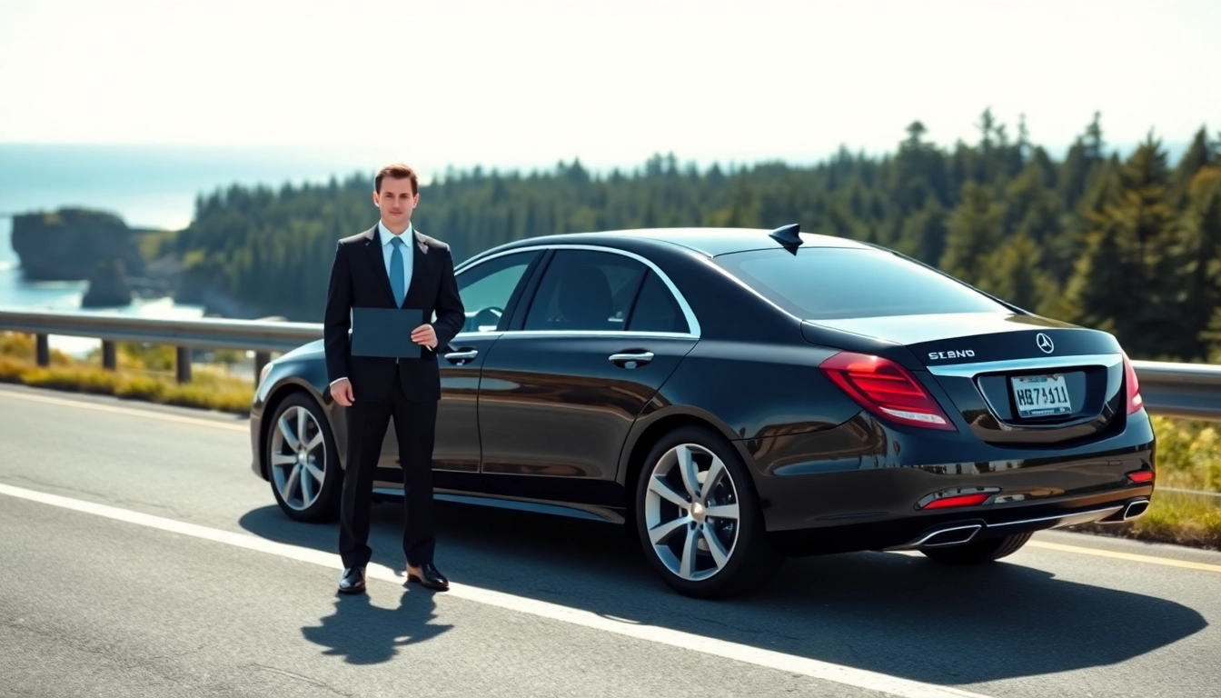 Book car service from Seattle to Vancouver with a professional chauffeur awaiting a passenger.