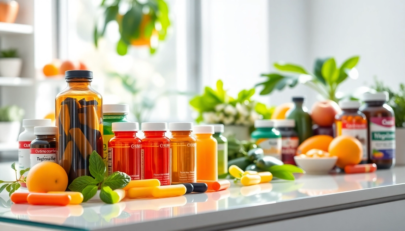 Boost your health with Vitamin Boosters displayed in an inviting health setting.