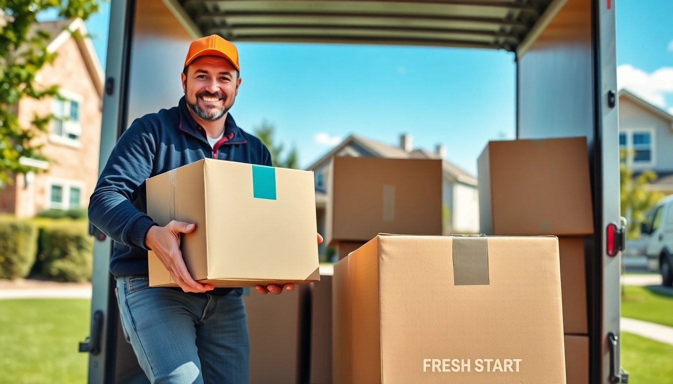 Packing and moving services offered by https://bennettsmoving.com/ as professional movers load a truck.