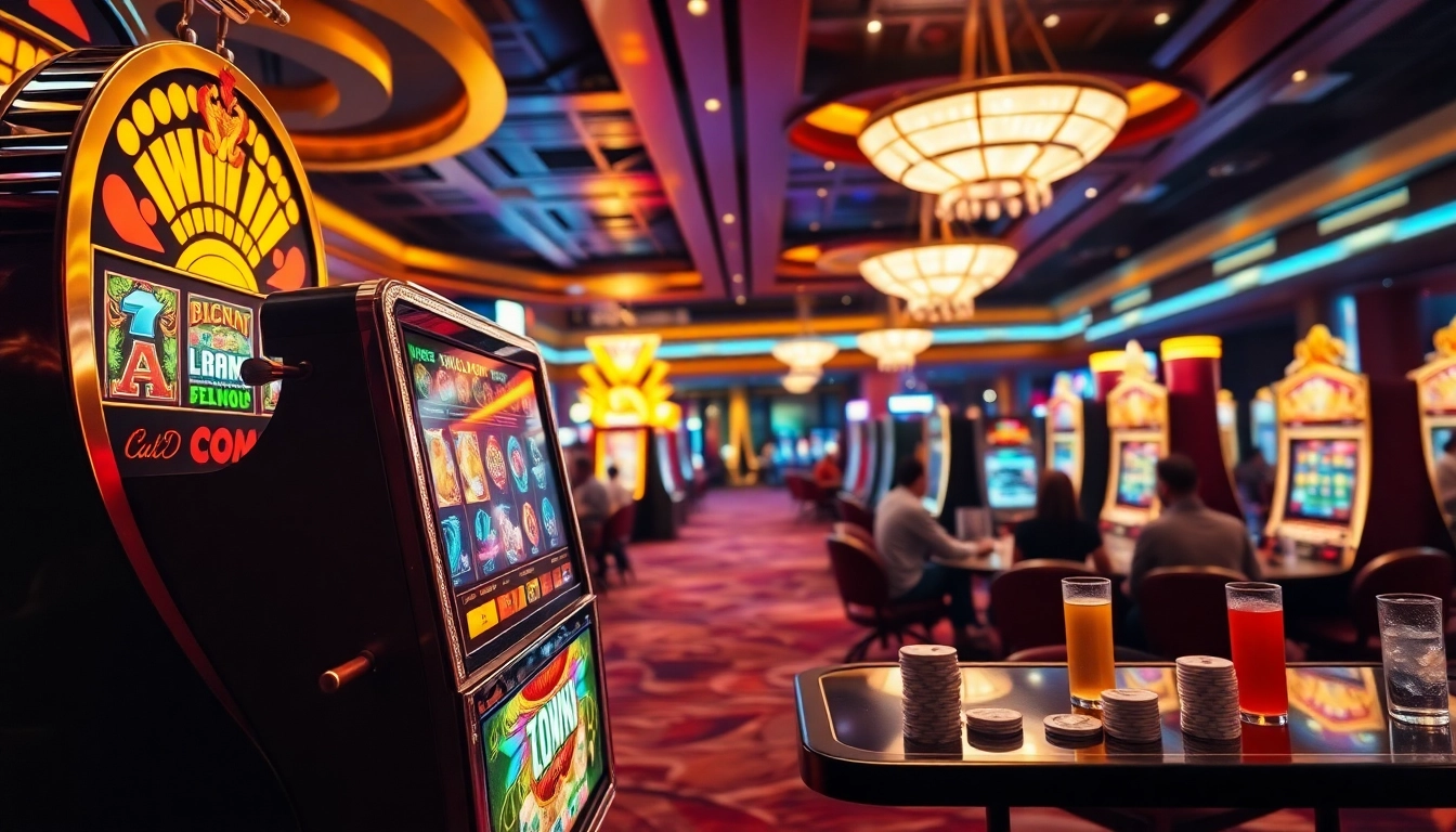 Menangkan permainan di situs slot terpercaya dengan mesin slot berwarna-warni dan suasana kasin yang energik.