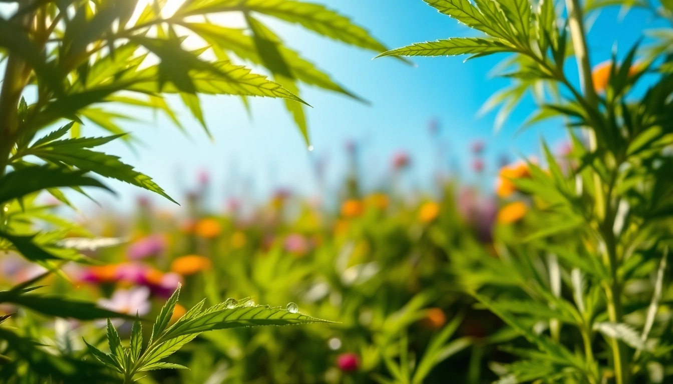 Discover the purity of cbd organics amidst lush hemp plants and vibrant blooms.