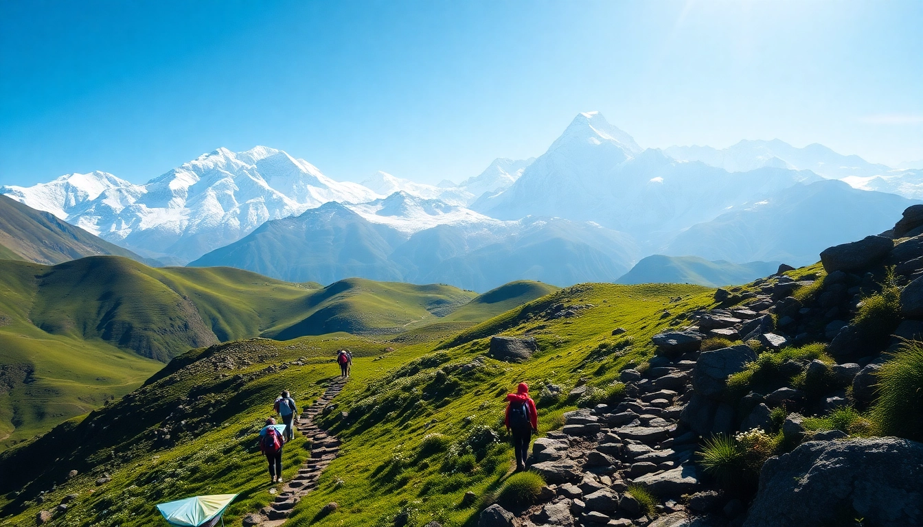 Experience the beauty of Annapurna Base Camp Trek surrounded by majestic mountains.