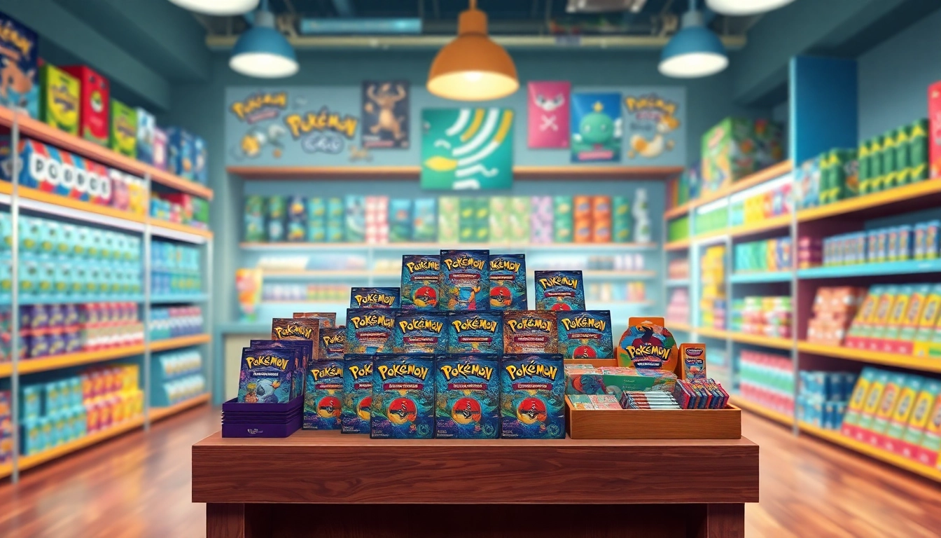 Shop showcasing Pokemon TCG India products, including card packs and accessories.