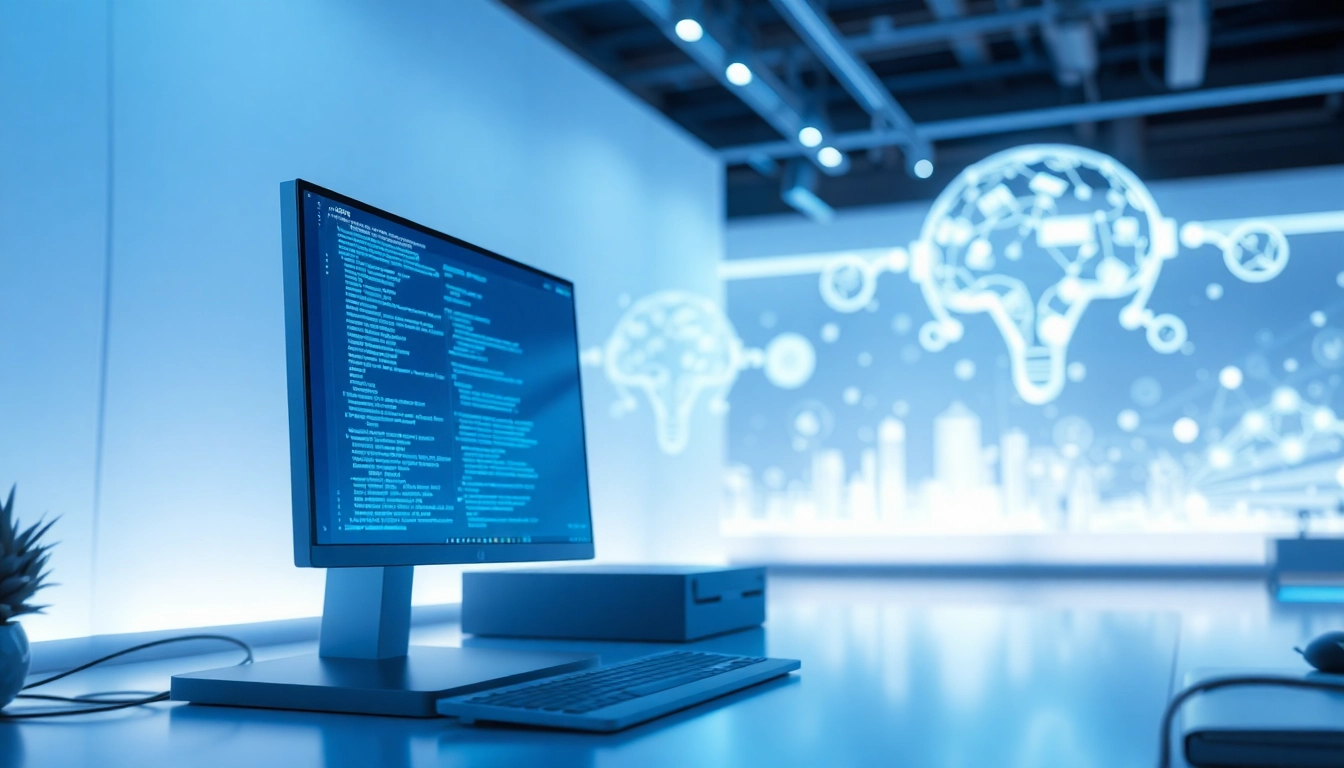 Create AI images using the midjourney api in a futuristic digital workspace with vibrant visuals.