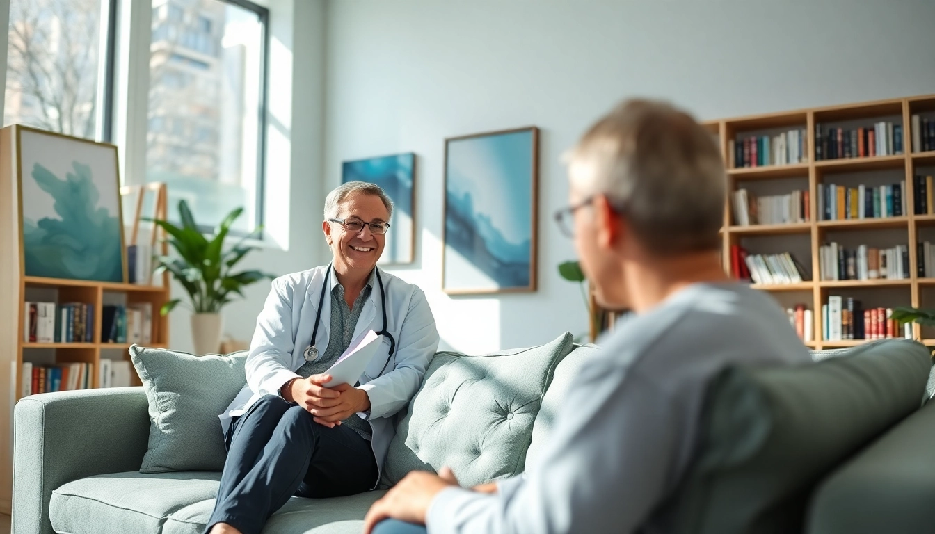Consultation with the best psychiatrist in dubai in a serene office environment promoting mental well-being.