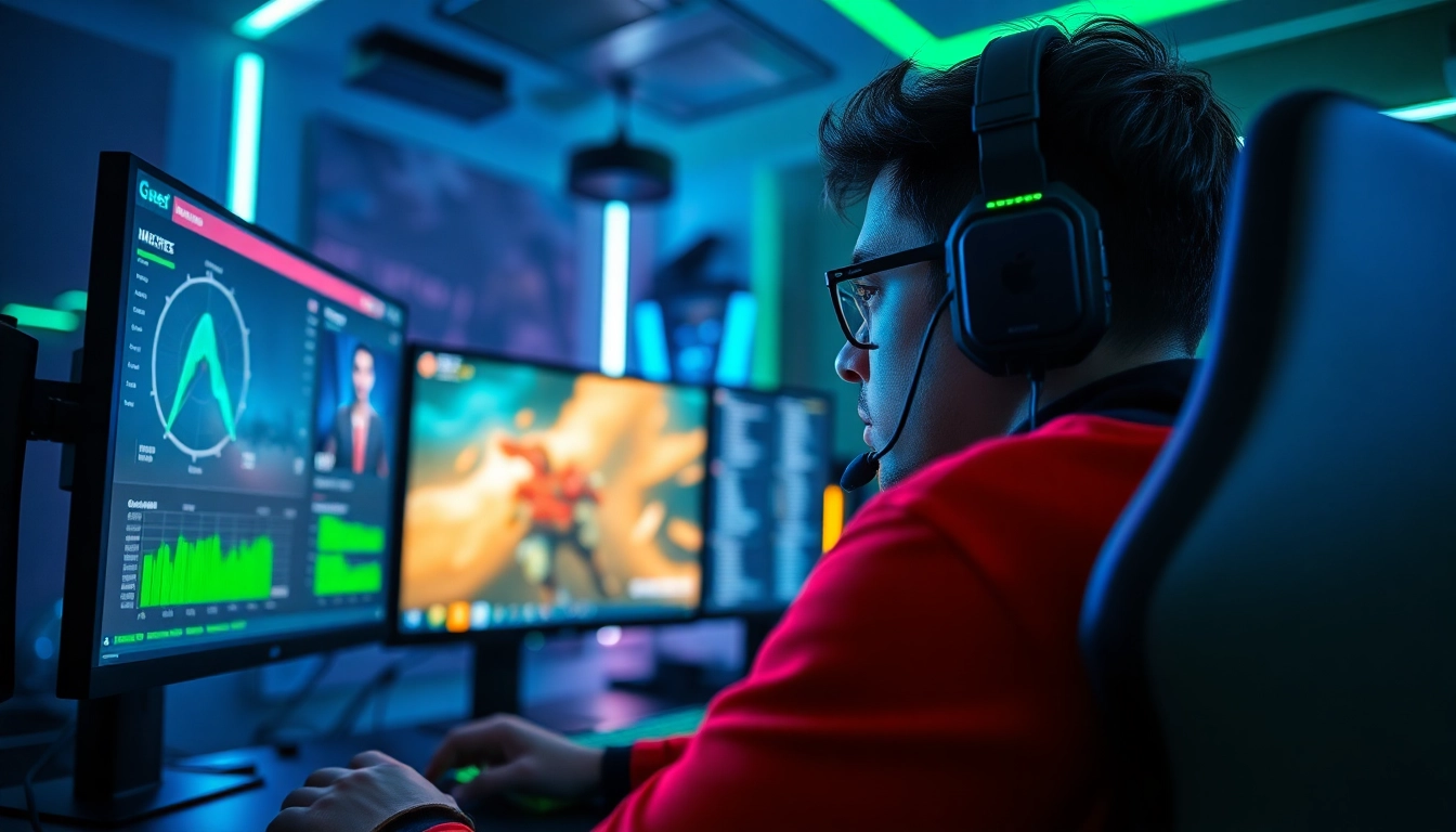 MemeSense legit cheat demonstrated on a professional gamer's screen in a vibrant gaming setup.